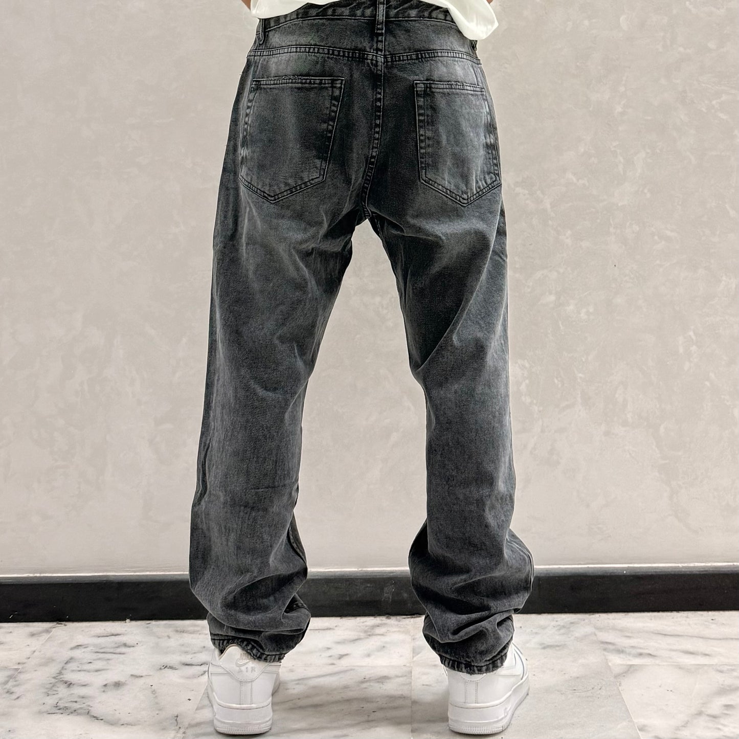 RELAXED JEANS GRIS