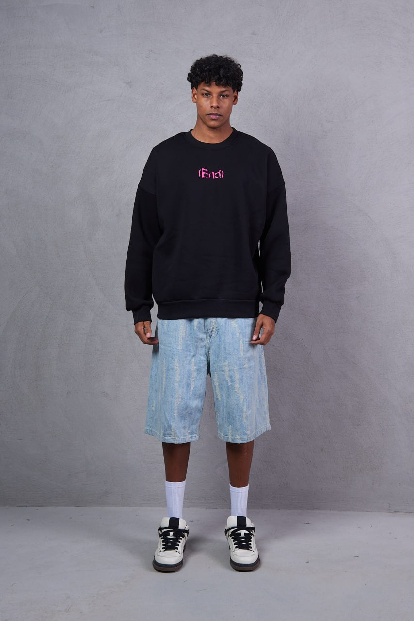 SWEATSHIRT END BLACK 2507