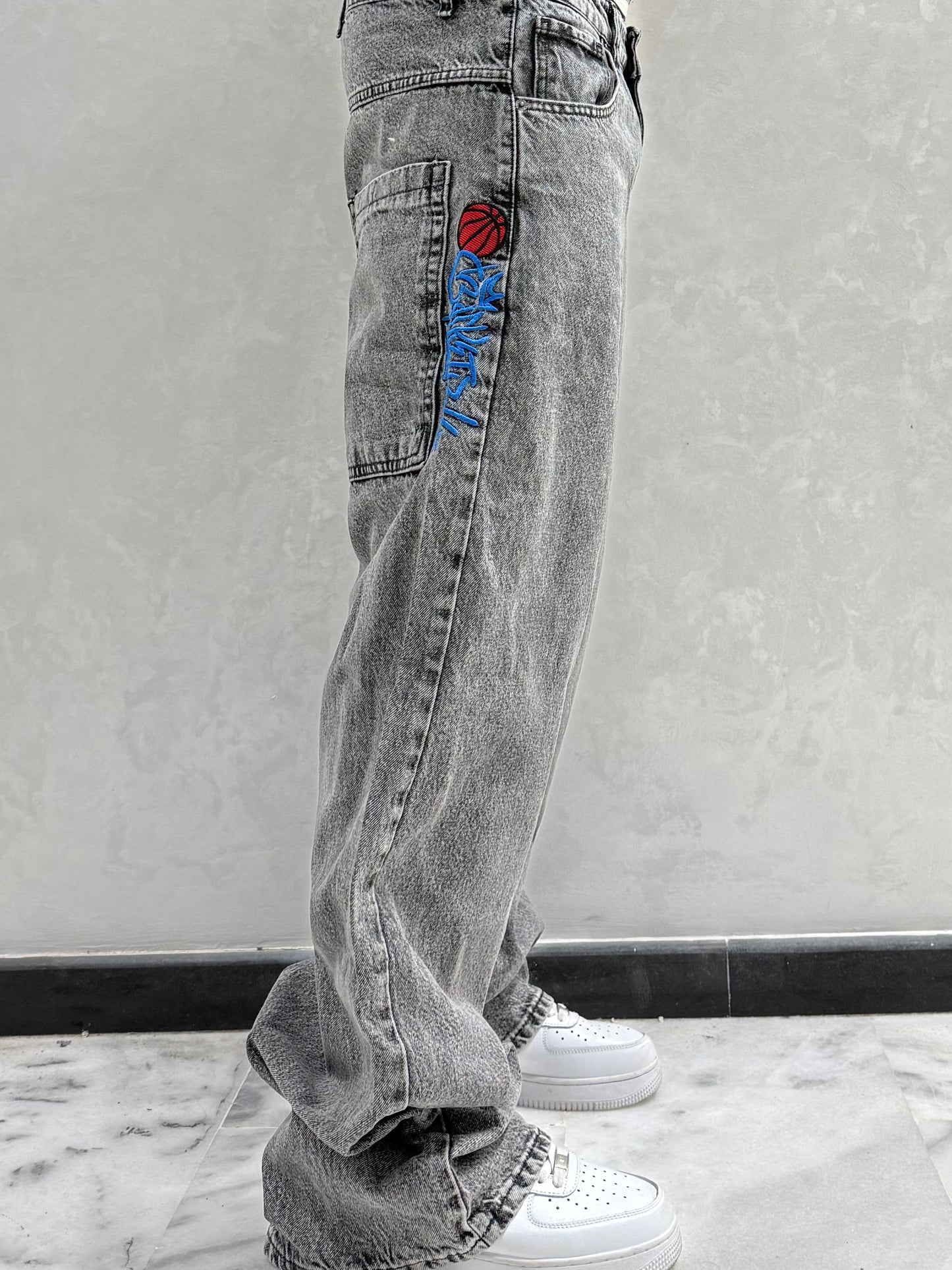 SUPPER BAGGY BASKETBALL GRIS LC