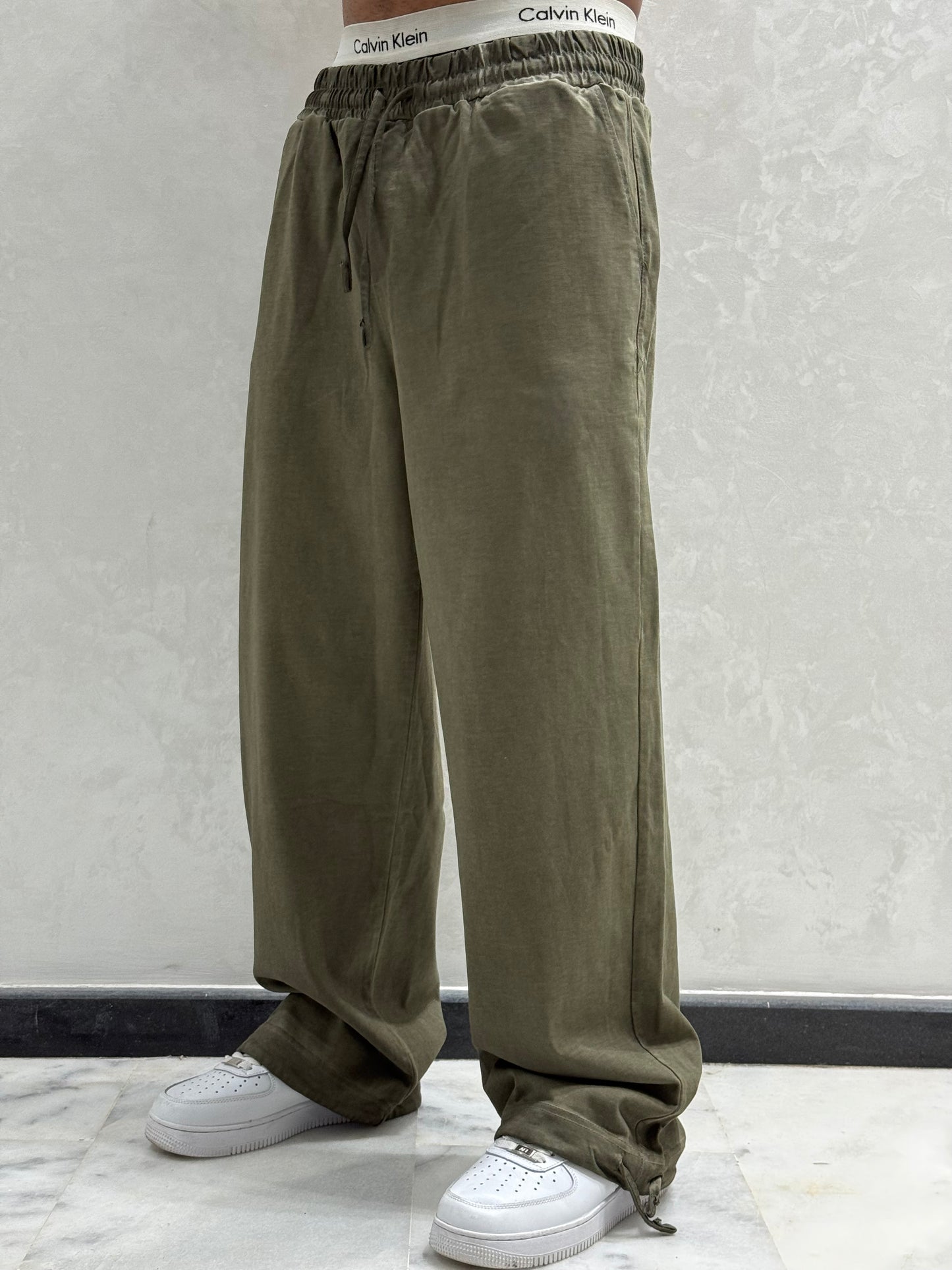 PANTALON WASHED OVERSIZE VERT