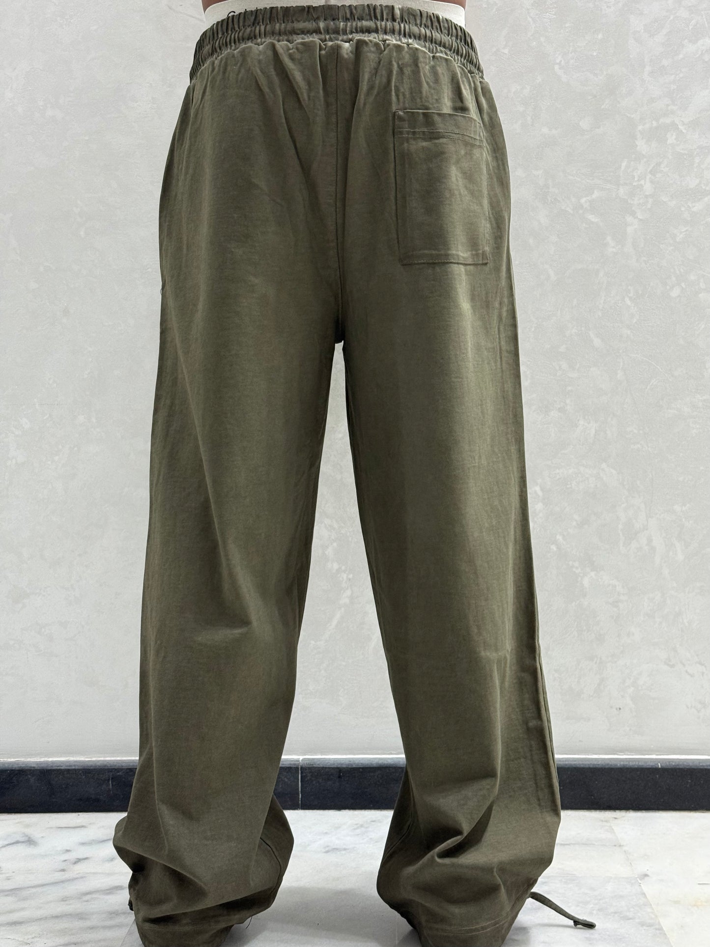 PANTALON WASHED OVERSIZE VERT