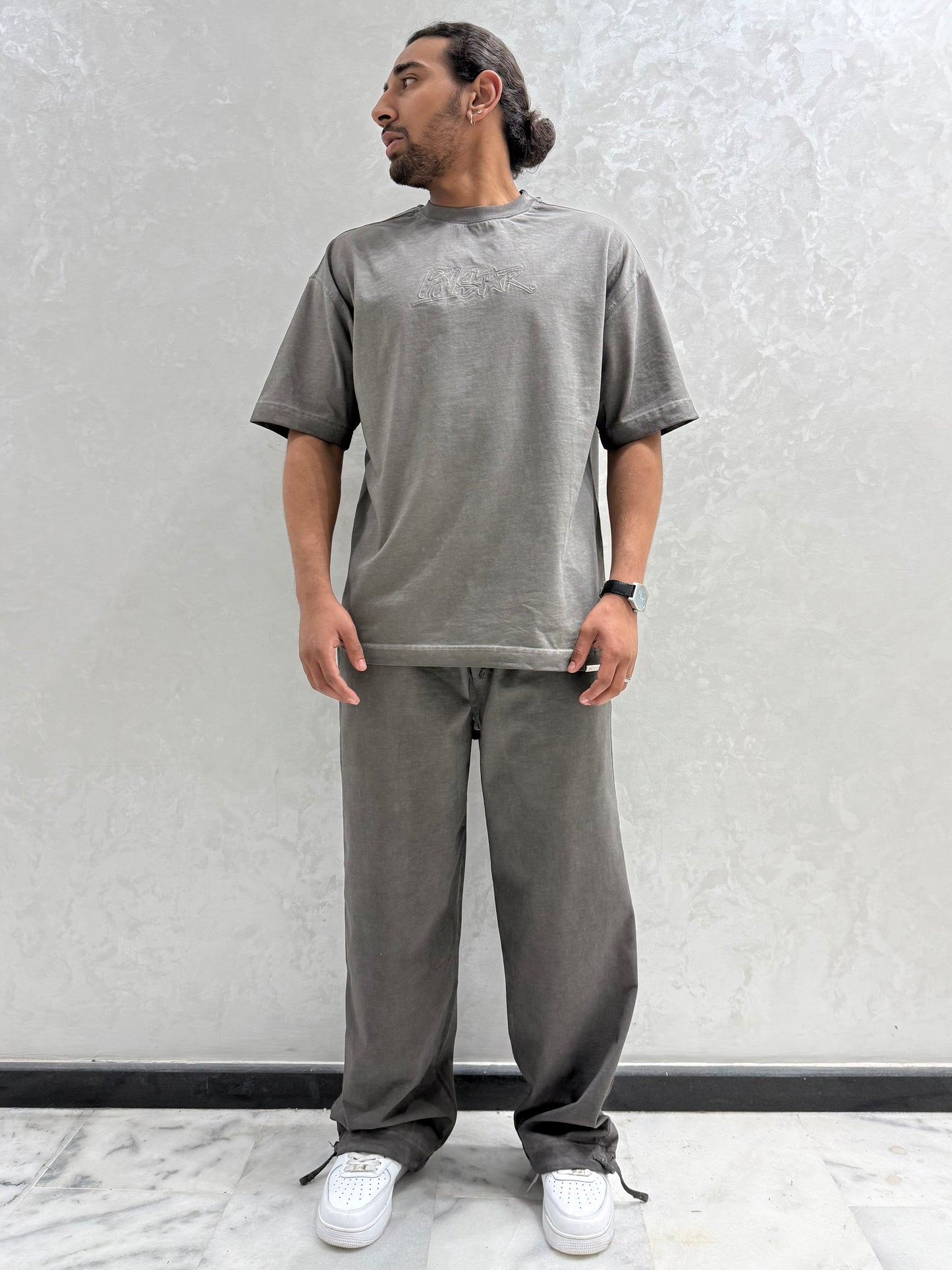 ENSEMBLE WASHED STAR GRIS NOIR