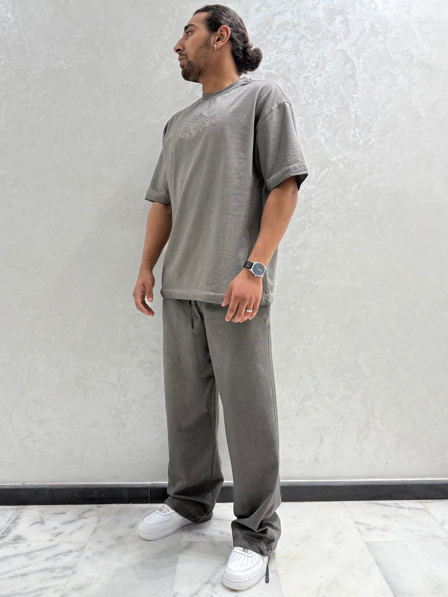 ENSEMBLE WASHED STAR GRIS NOIR