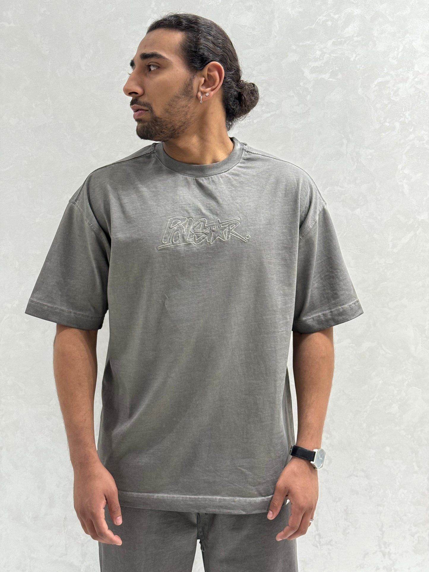 ENSEMBLE WASHED STAR GRIS NOIR
