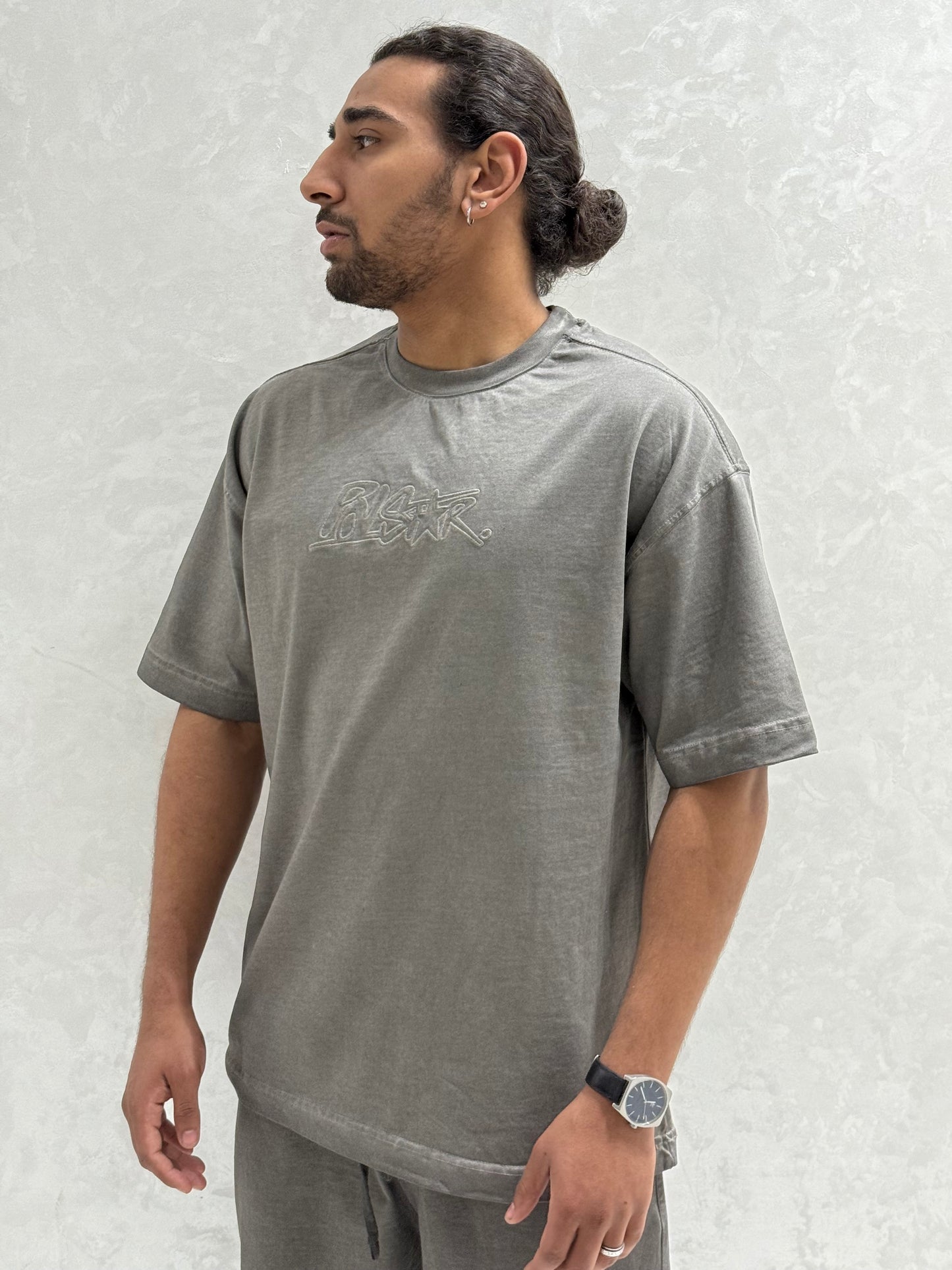 ENSEMBLE WASHED STAR GRIS NOIR