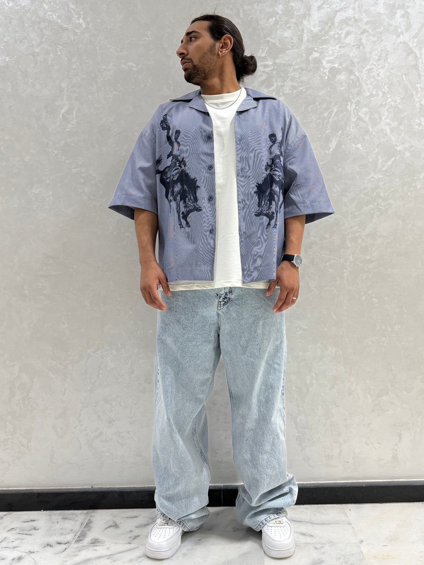 CHEMISE GRJ BLEU