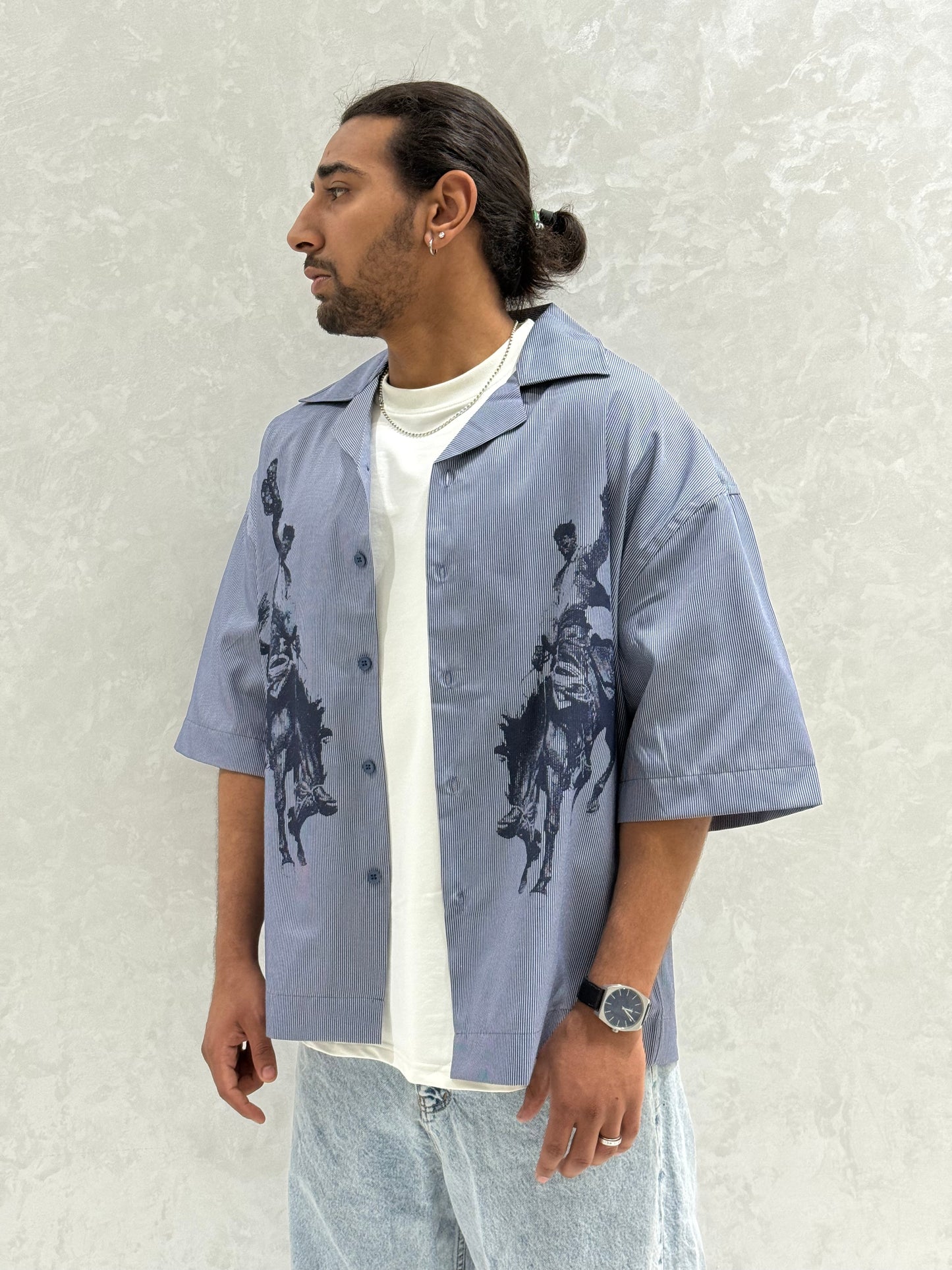 CHEMISE GRJ BLEU