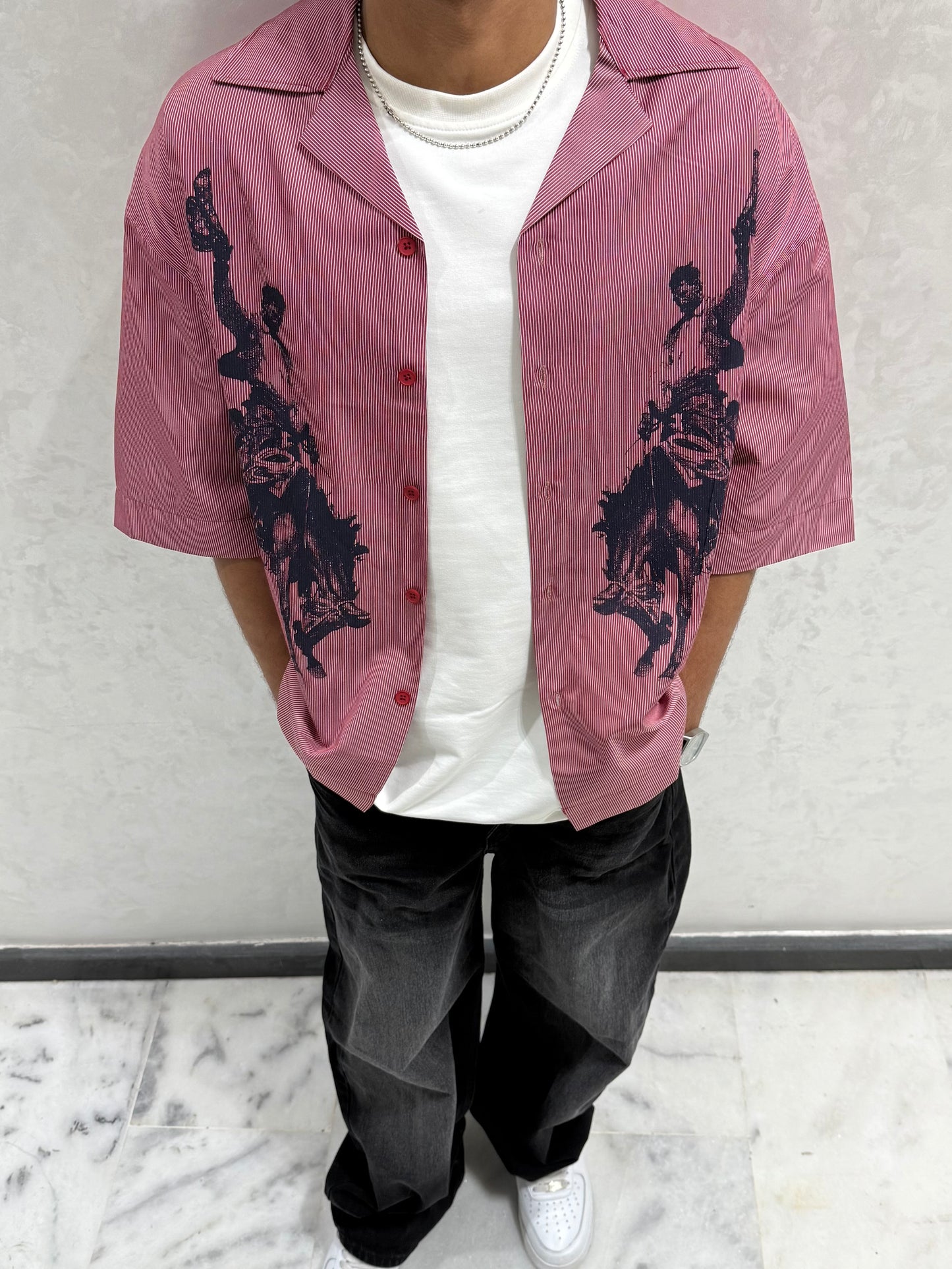 CHEMISE GRJ ROUGE