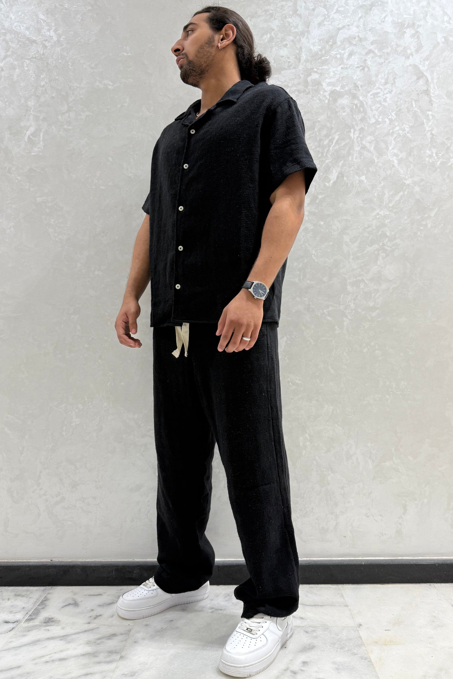 ENSEMBLE AVEC CHEMISE PAMUK VM NOIR