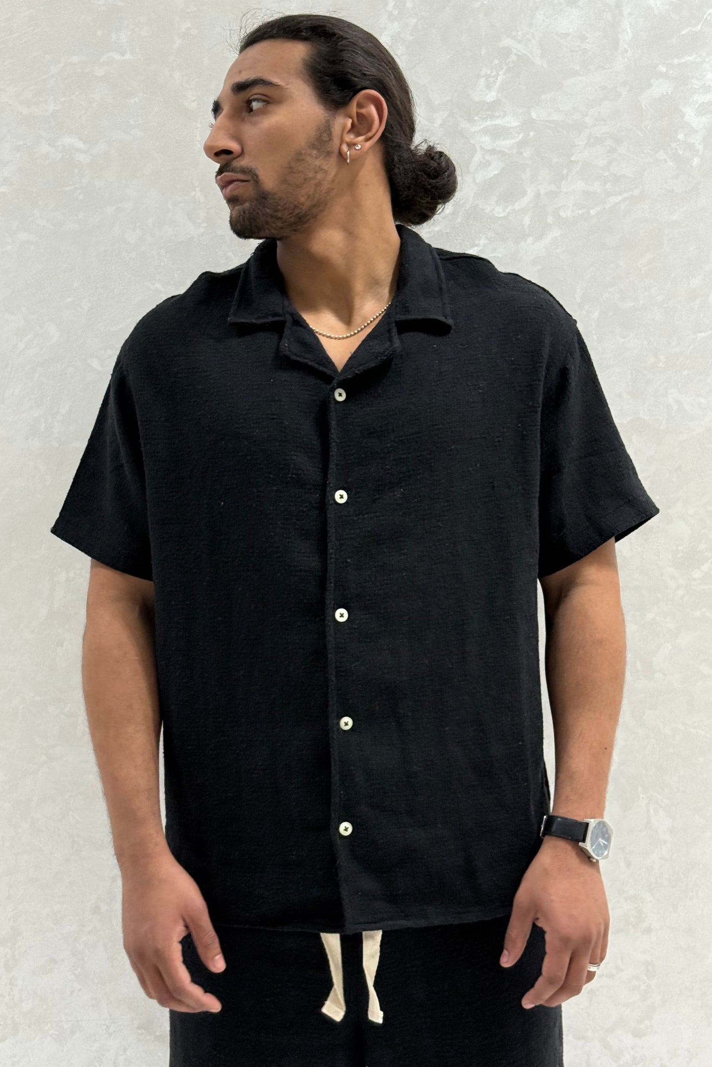 ENSEMBLE AVEC CHEMISE PAMUK VM NOIR
