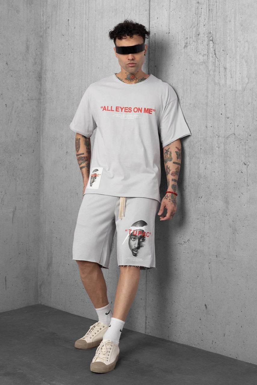 ENSEMBLE OVERSIZE TUPAC GRIS