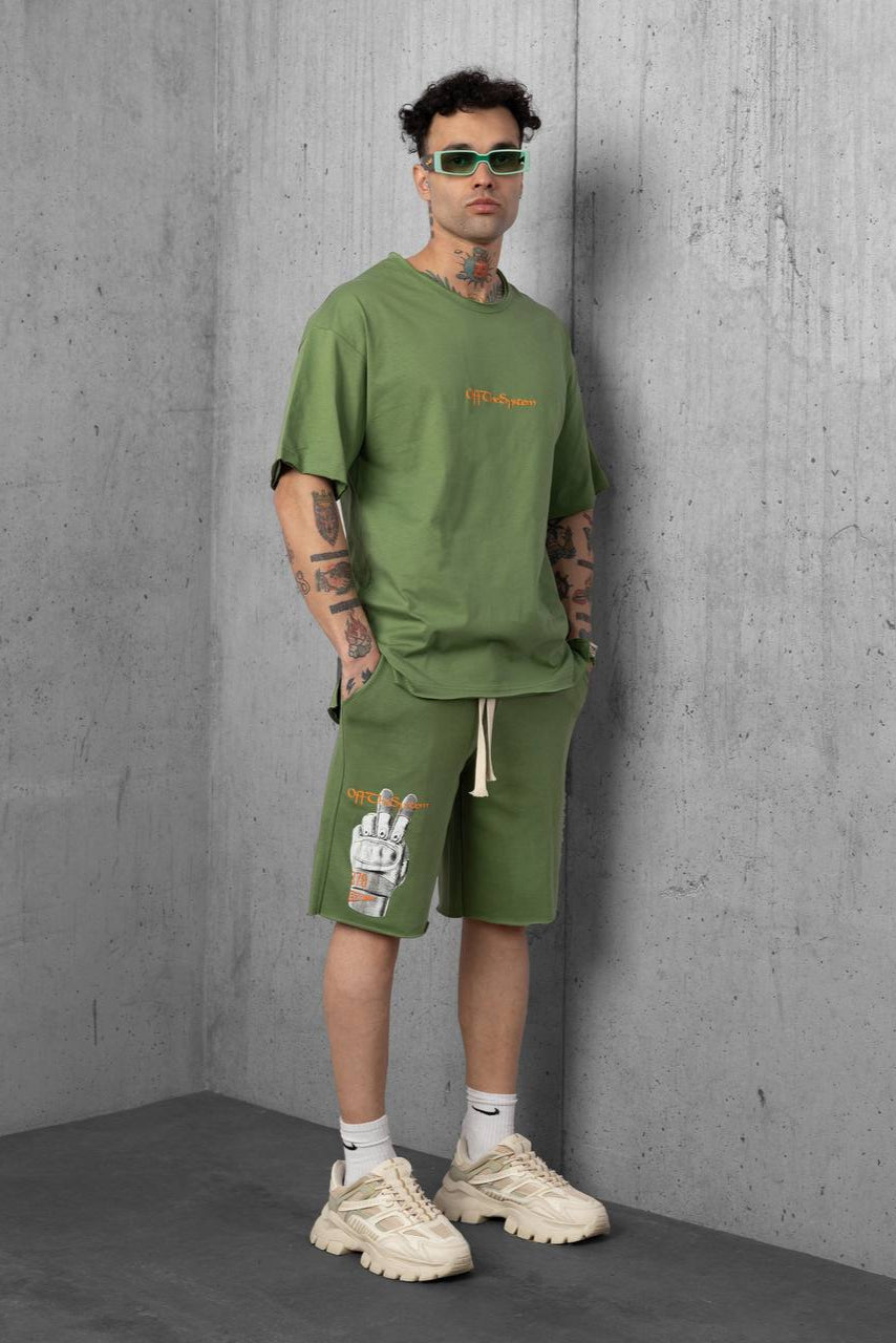 ENSEMBLE OVERSIZE PEACE VERT