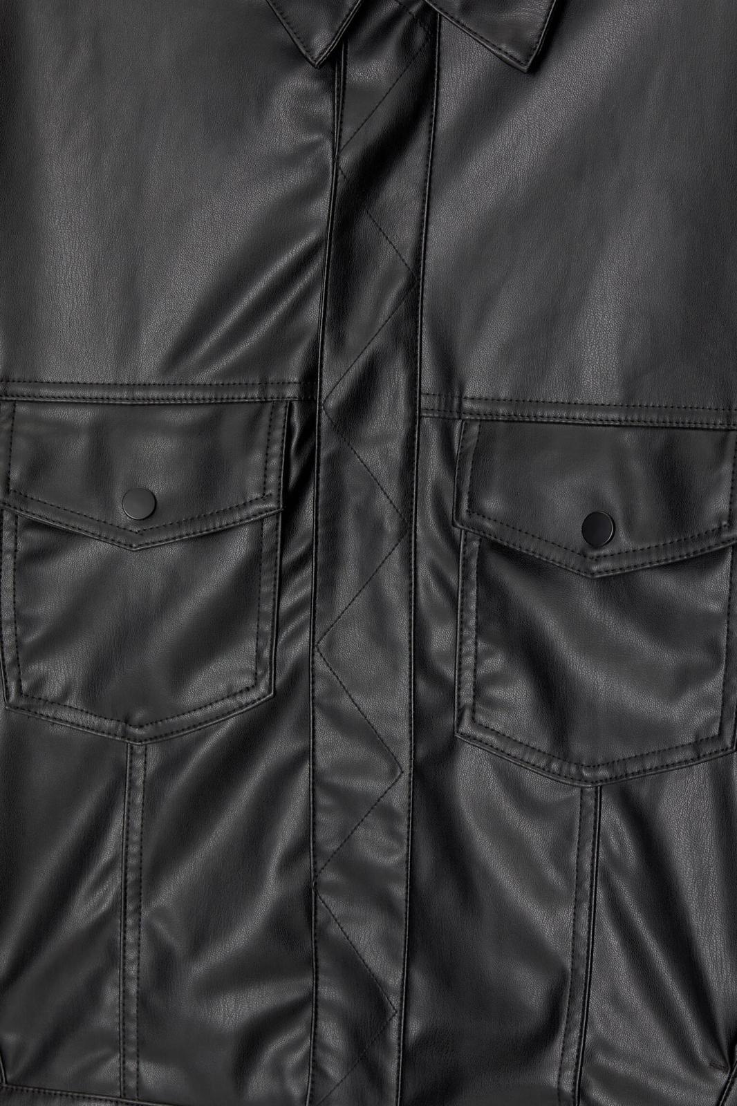 JACKET LEATHER EFFECT ORIGINAL PULL AND BEAR
