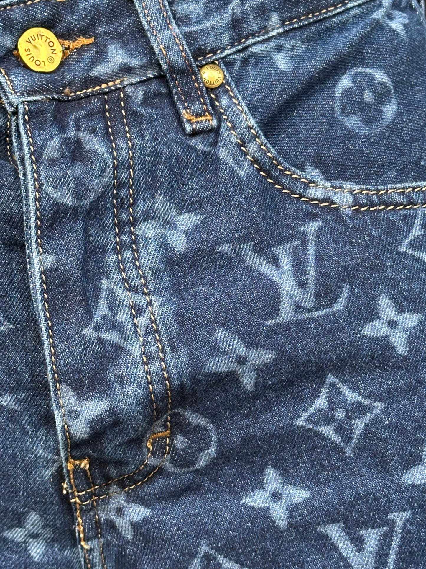 BAGGY JEANS LV LASER BLEU