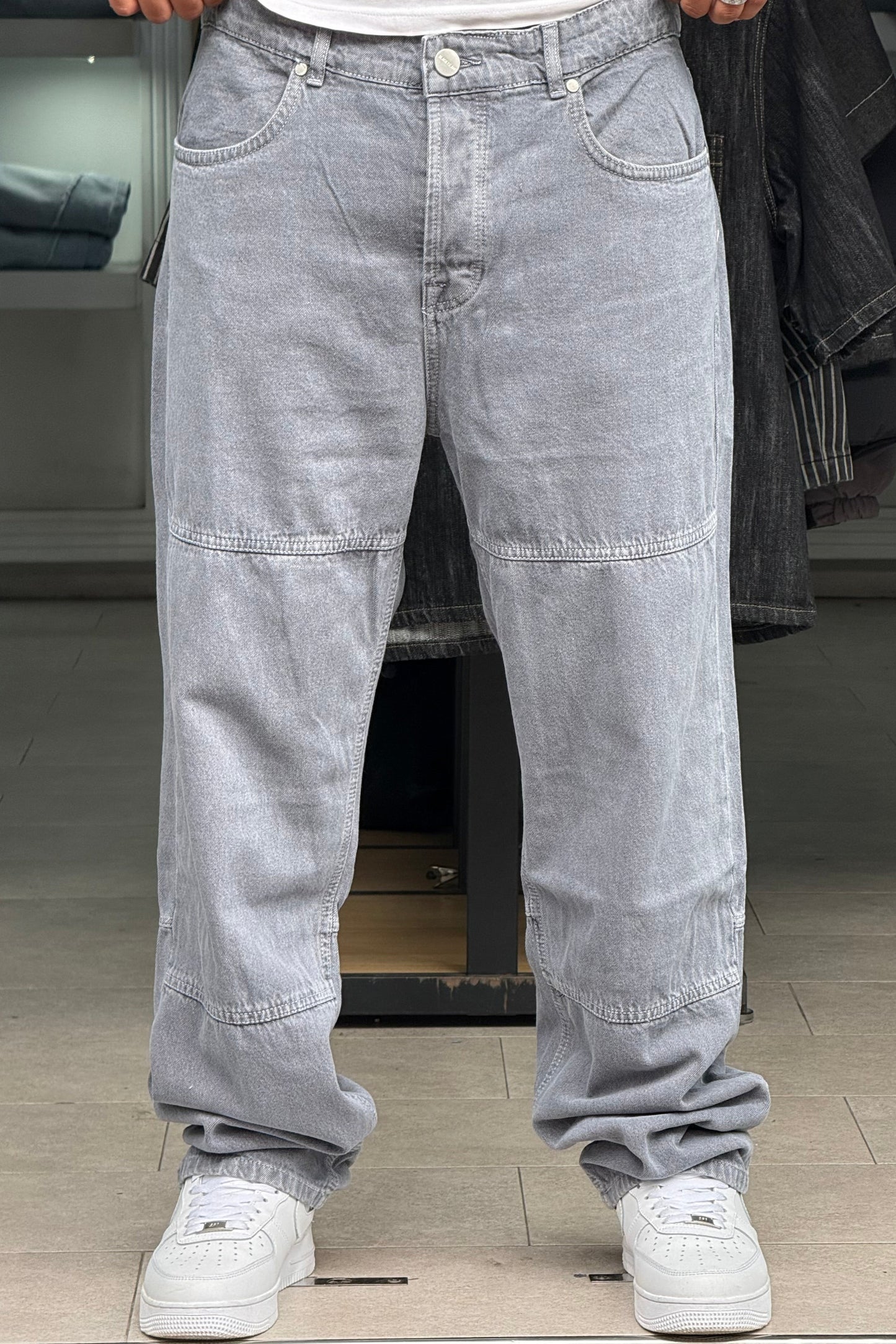 BAGGY JEANS LAVA GRIS BI