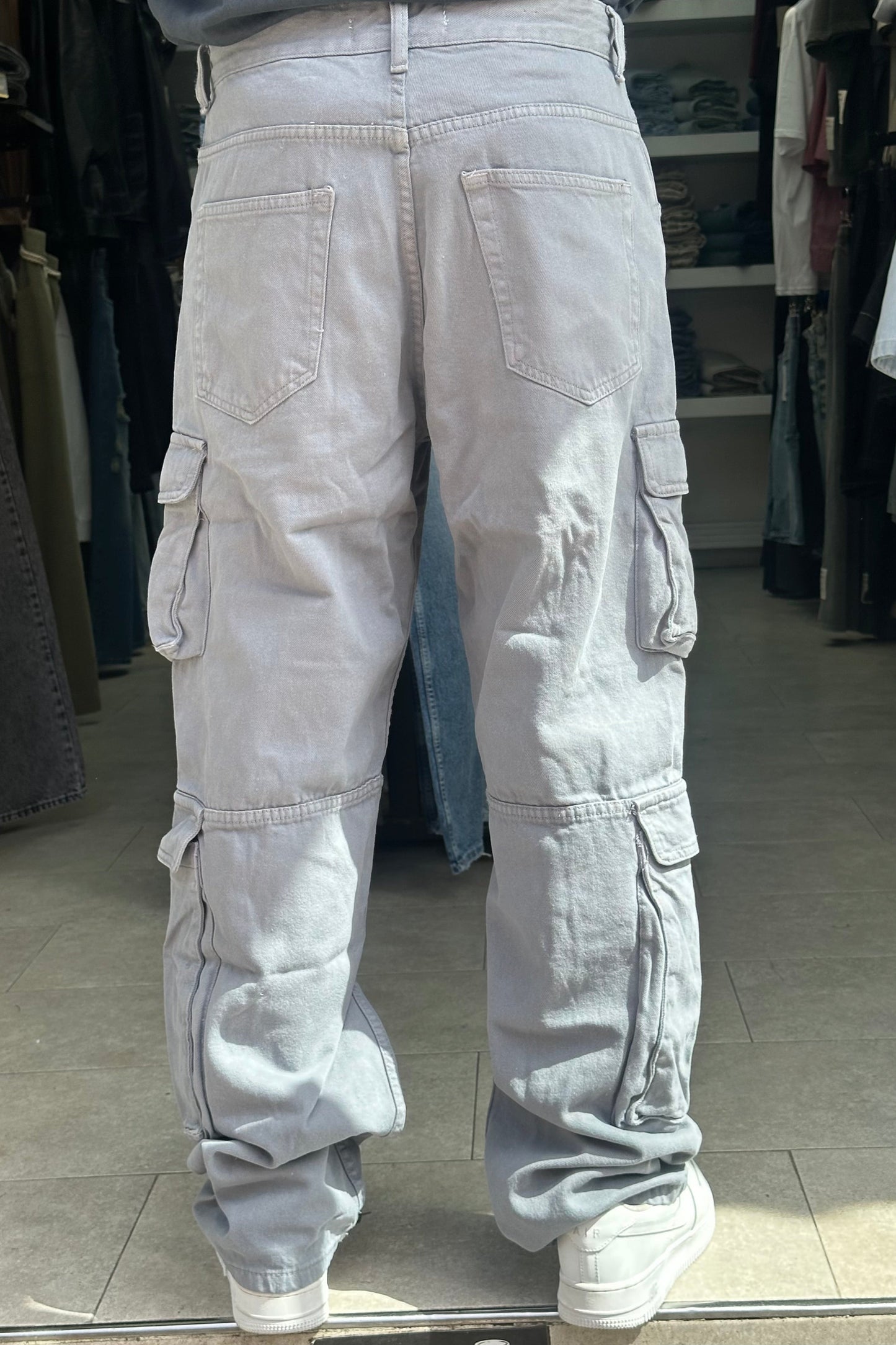 CARGO 8 POCHES GRIS