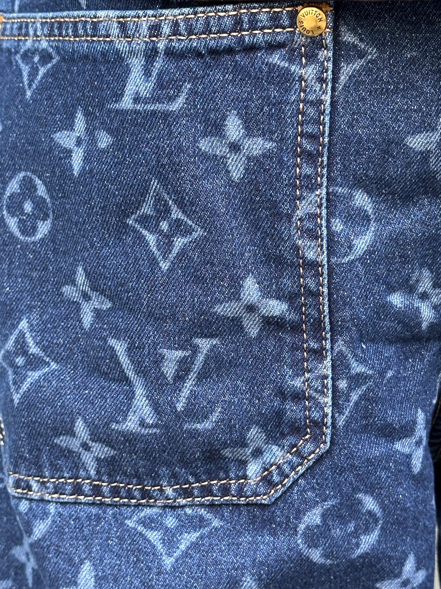 BAGGY JEANS LV LASER BLEU