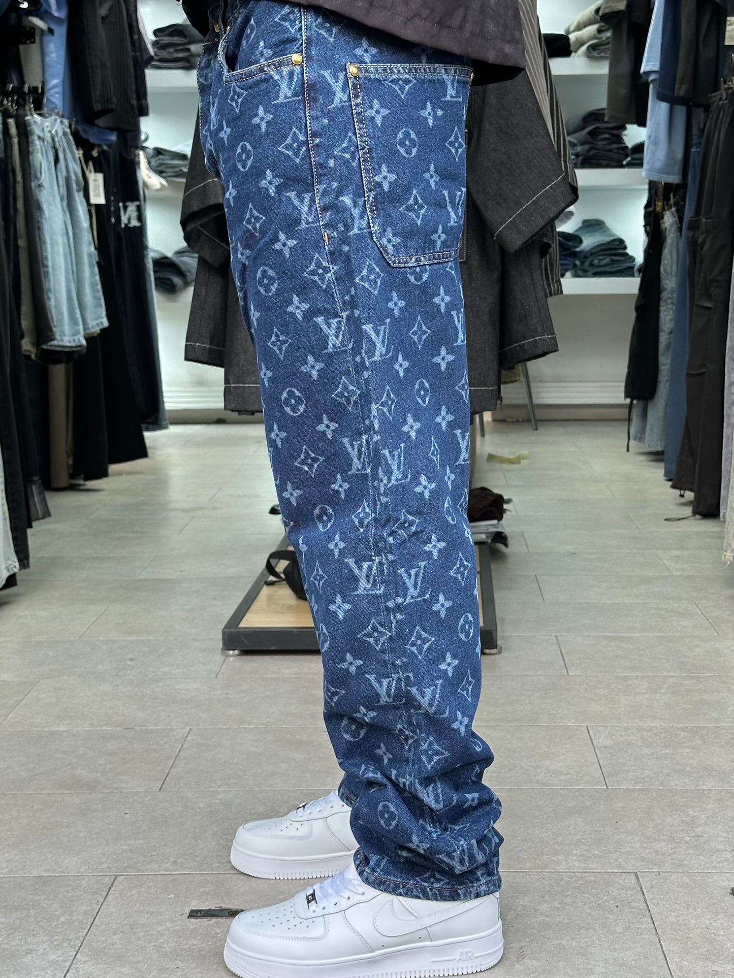 BAGGY JEANS LV LASER BLEU
