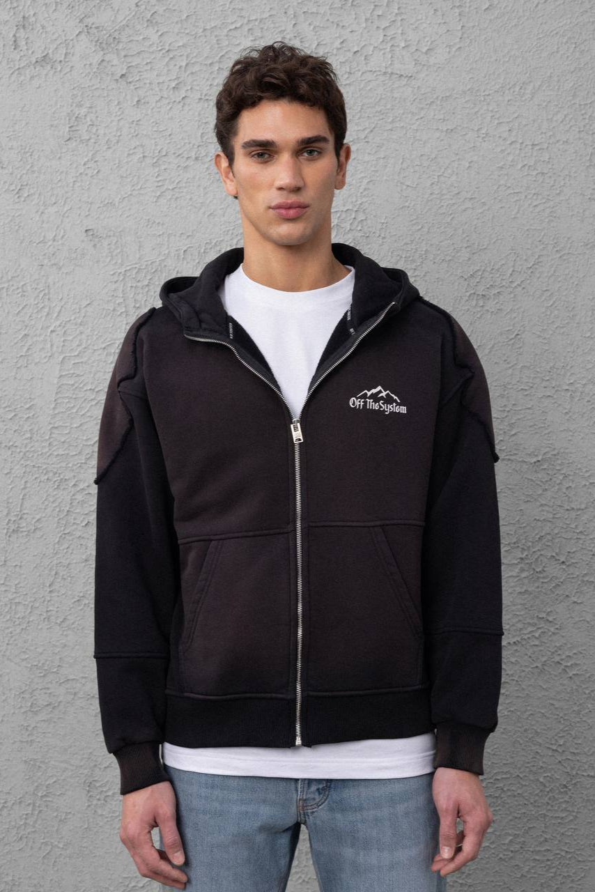 CROPPED ZIPPED HOODIE OFF THE SYSTEM
