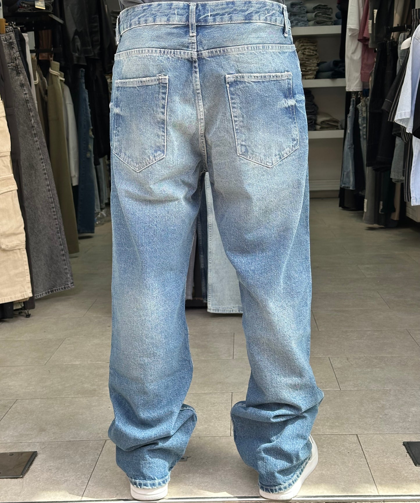BAGGY JEANS BLEU DIRTY SK