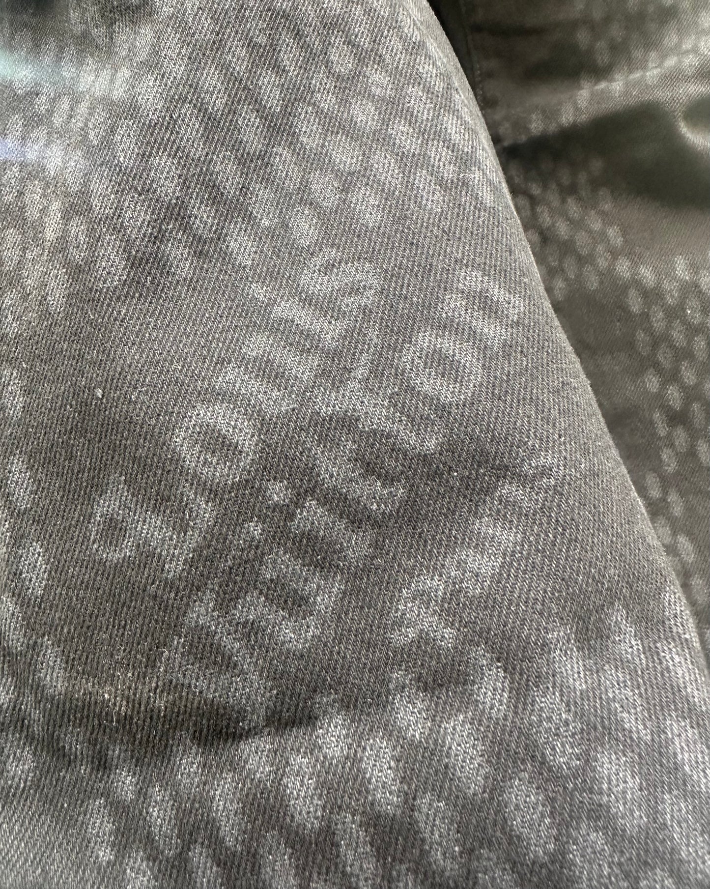 BAGGY JEANS LV CARREAUX LASER NOIR