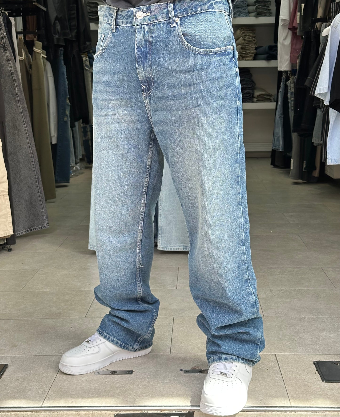 BAGGY JEANS BLEU DIRTY SK