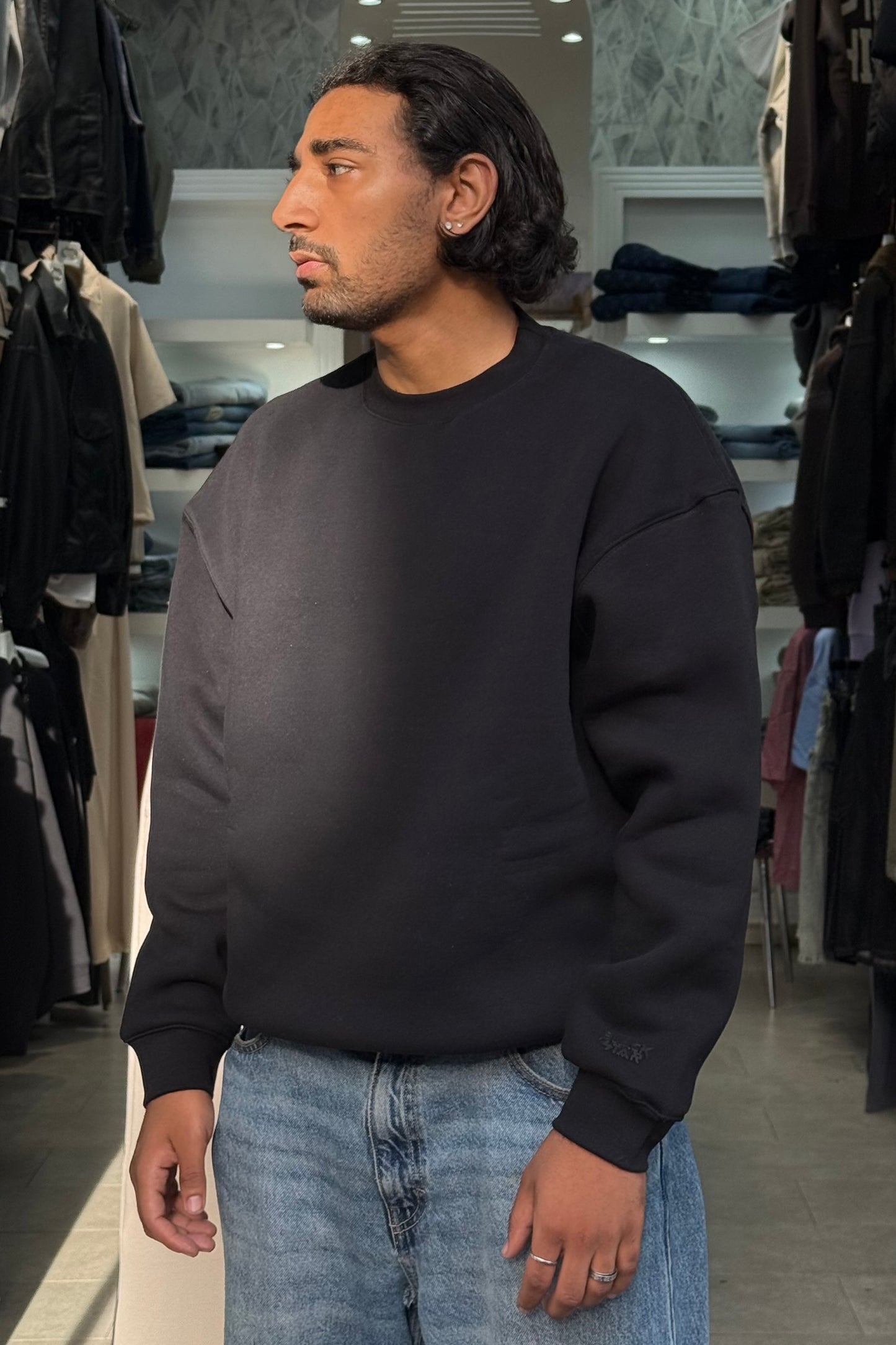 SWEATSHIRT OVERSIZE NOIR