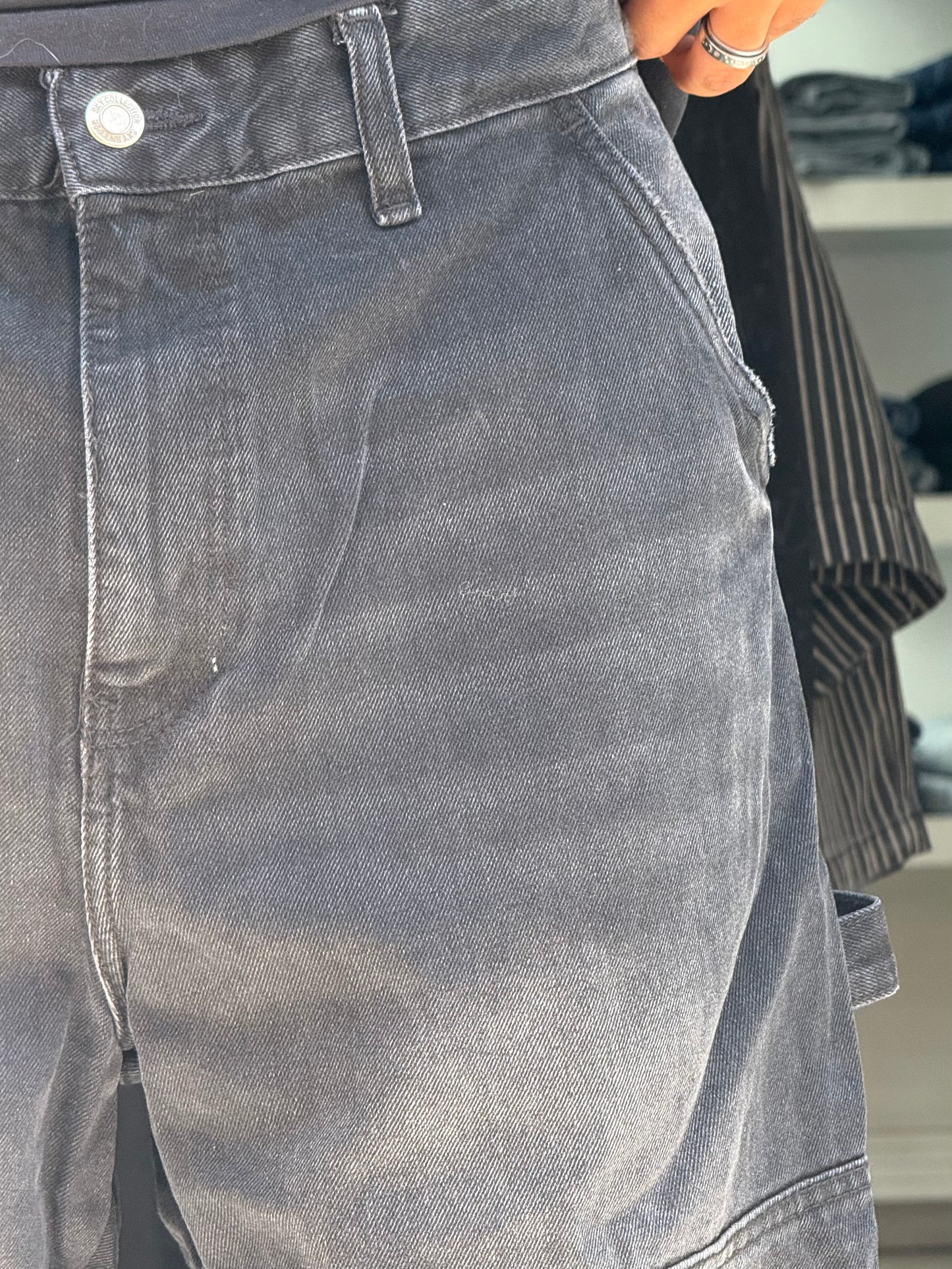 CARGO JEANS NOIR SK