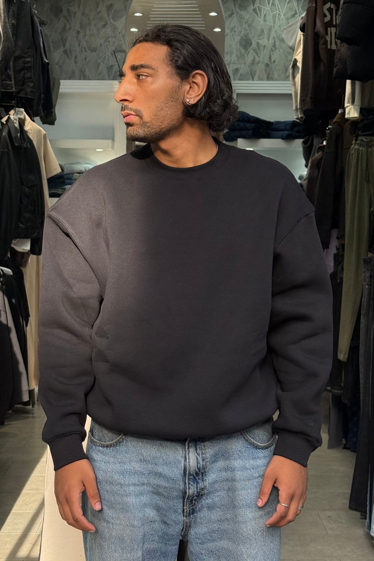 SWEATSHIRT OVERSIZE NOIR