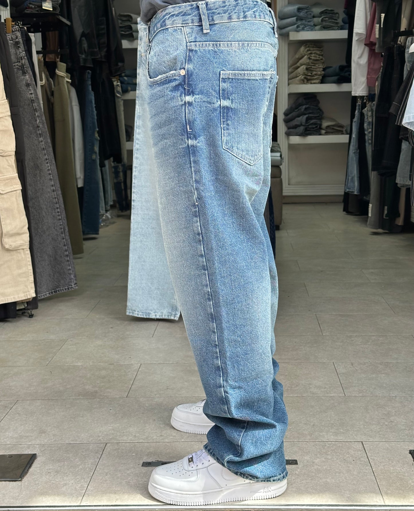 BAGGY JEANS BLEU DIRTY SK