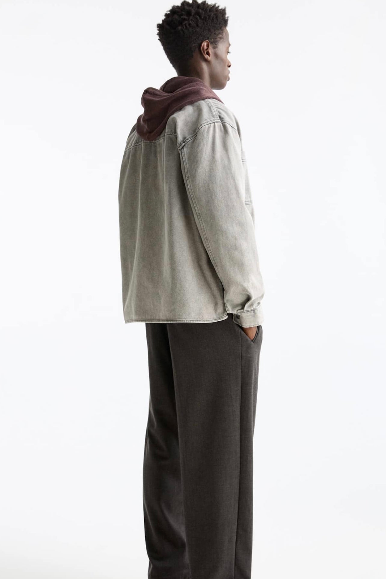 SURCHEMISE GRIS PULL & BEAR