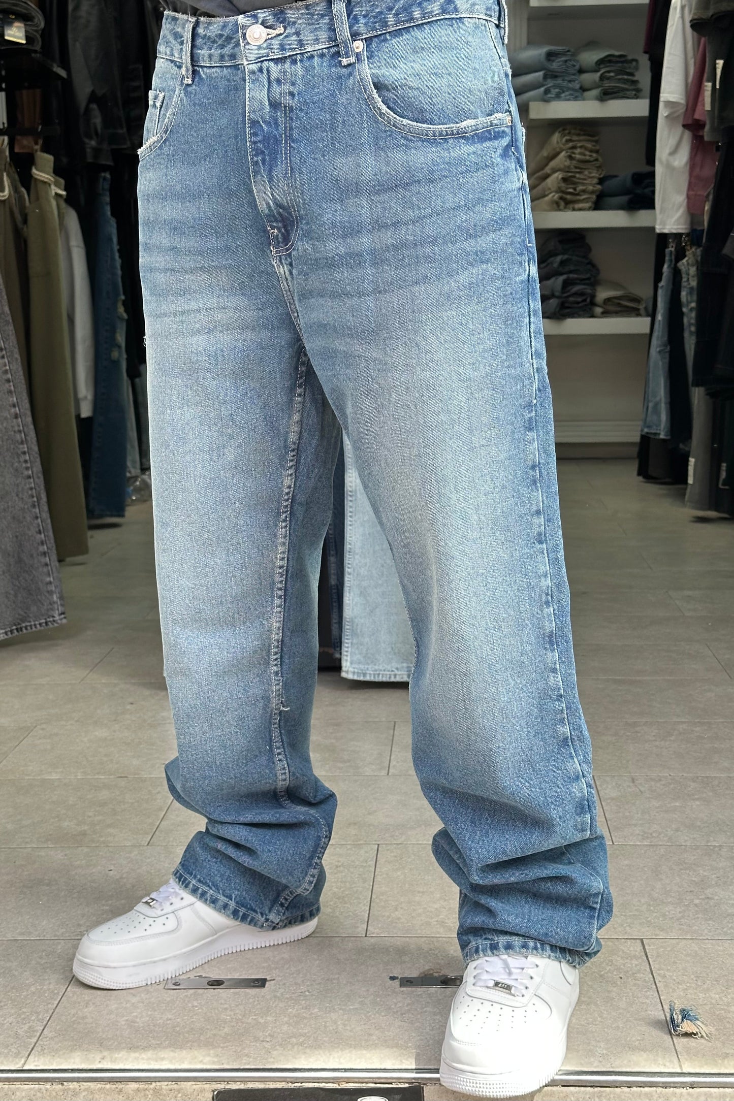 BAGGY JEANS BLEU DIRTY SK