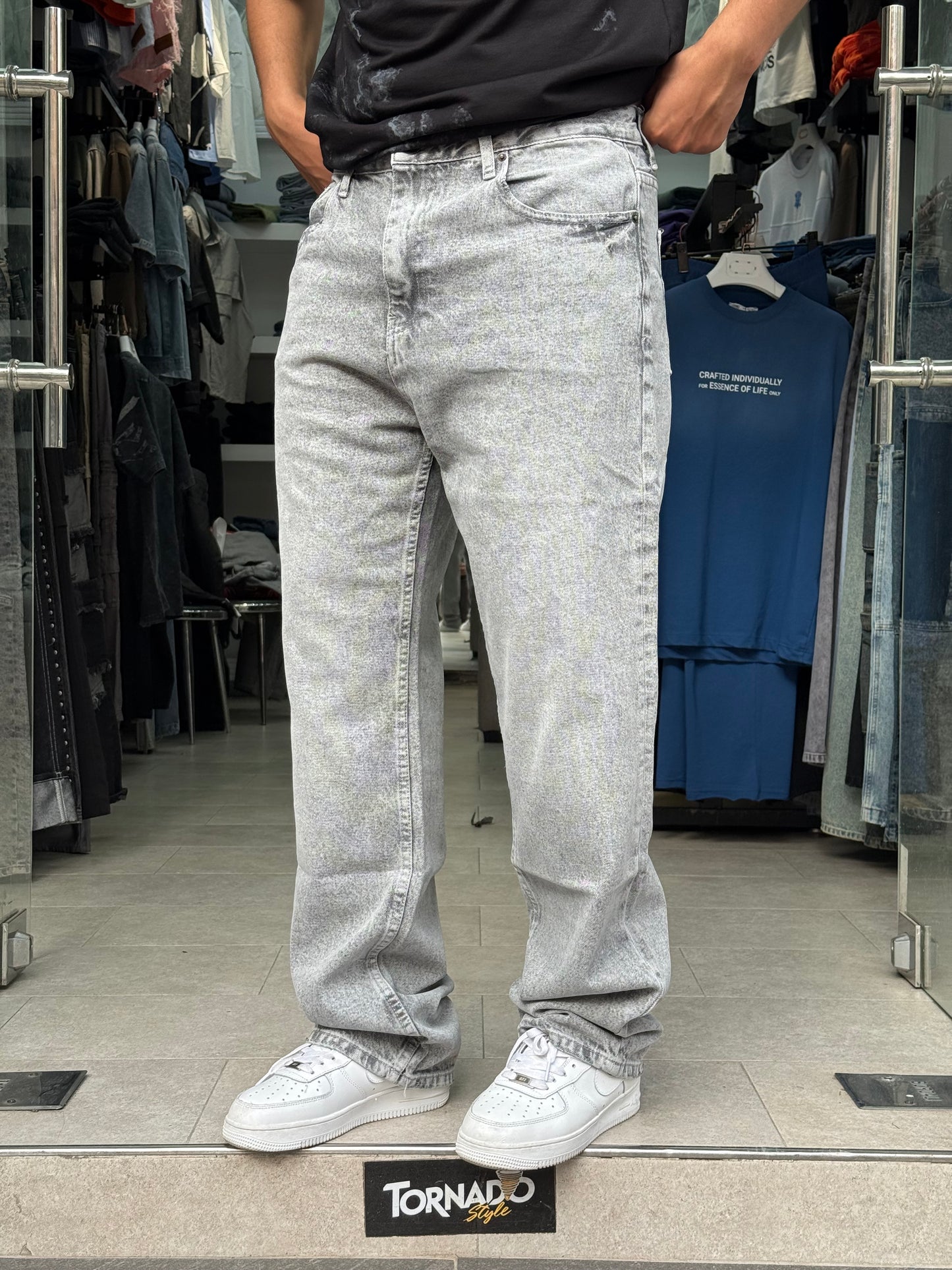 BAGGY JEANS GRIS