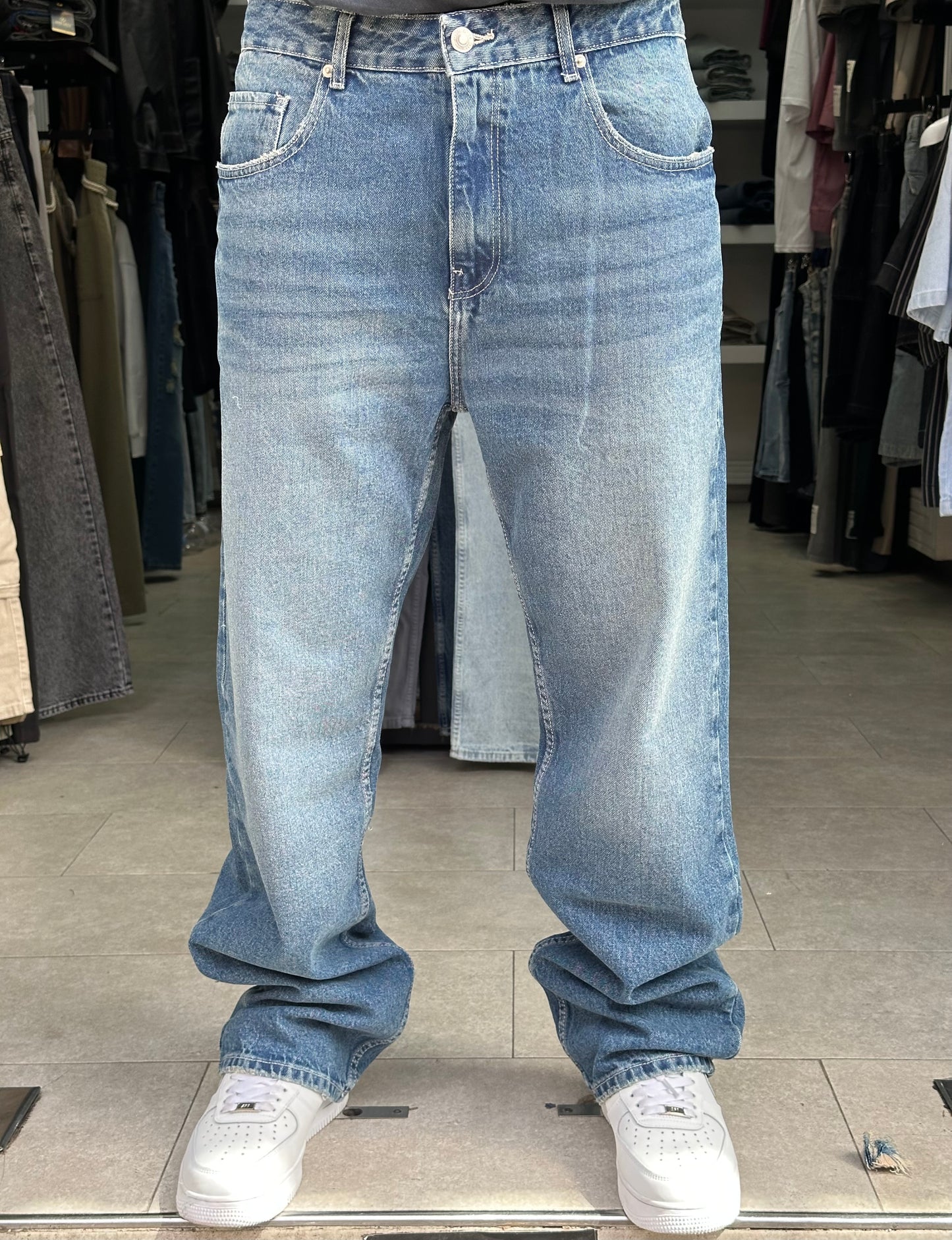 BAGGY JEANS BLEU DIRTY SK