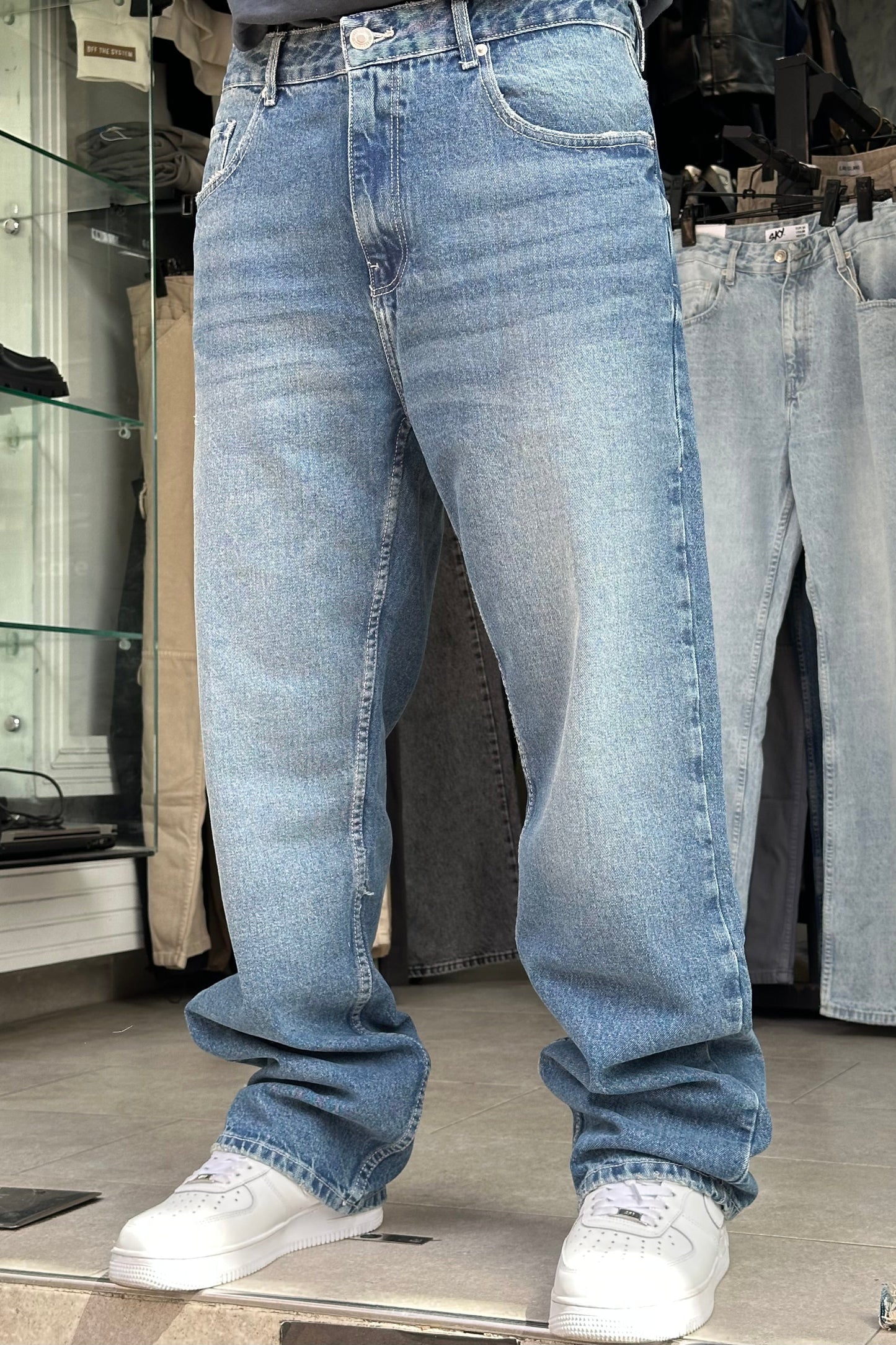 BAGGY JEANS BLEU DIRTY SK