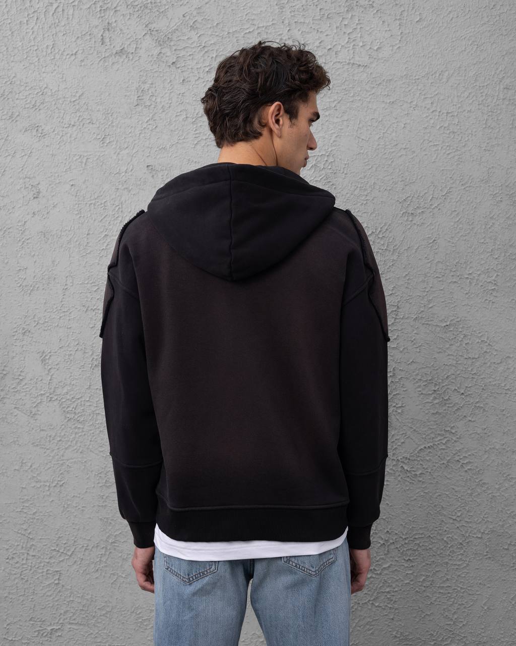 CROPPED ZIPPED HOODIE OFF THE SYSTEM