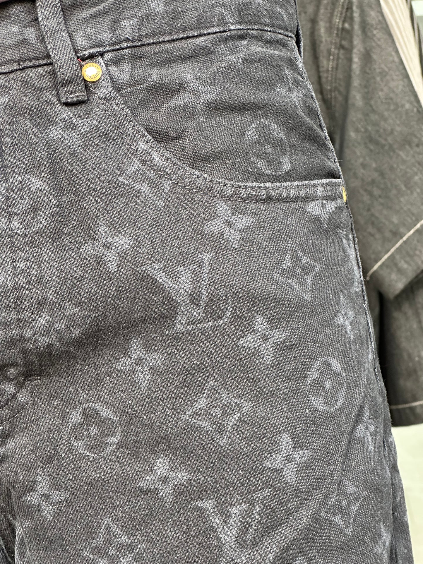 BAGGY JEANS LV LASER NOIR