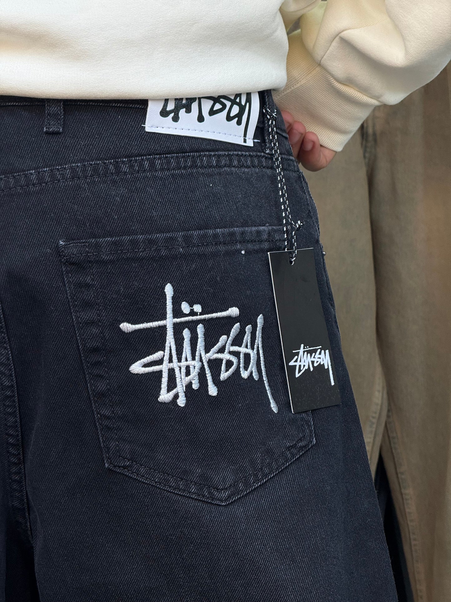 SUPPER BAGGY JEANS STUSSY (NOIR)