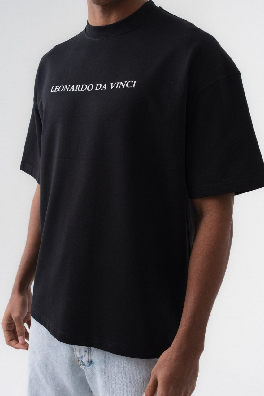 T-SHIRT LEONARDO DA VINCI BLACK ESCO