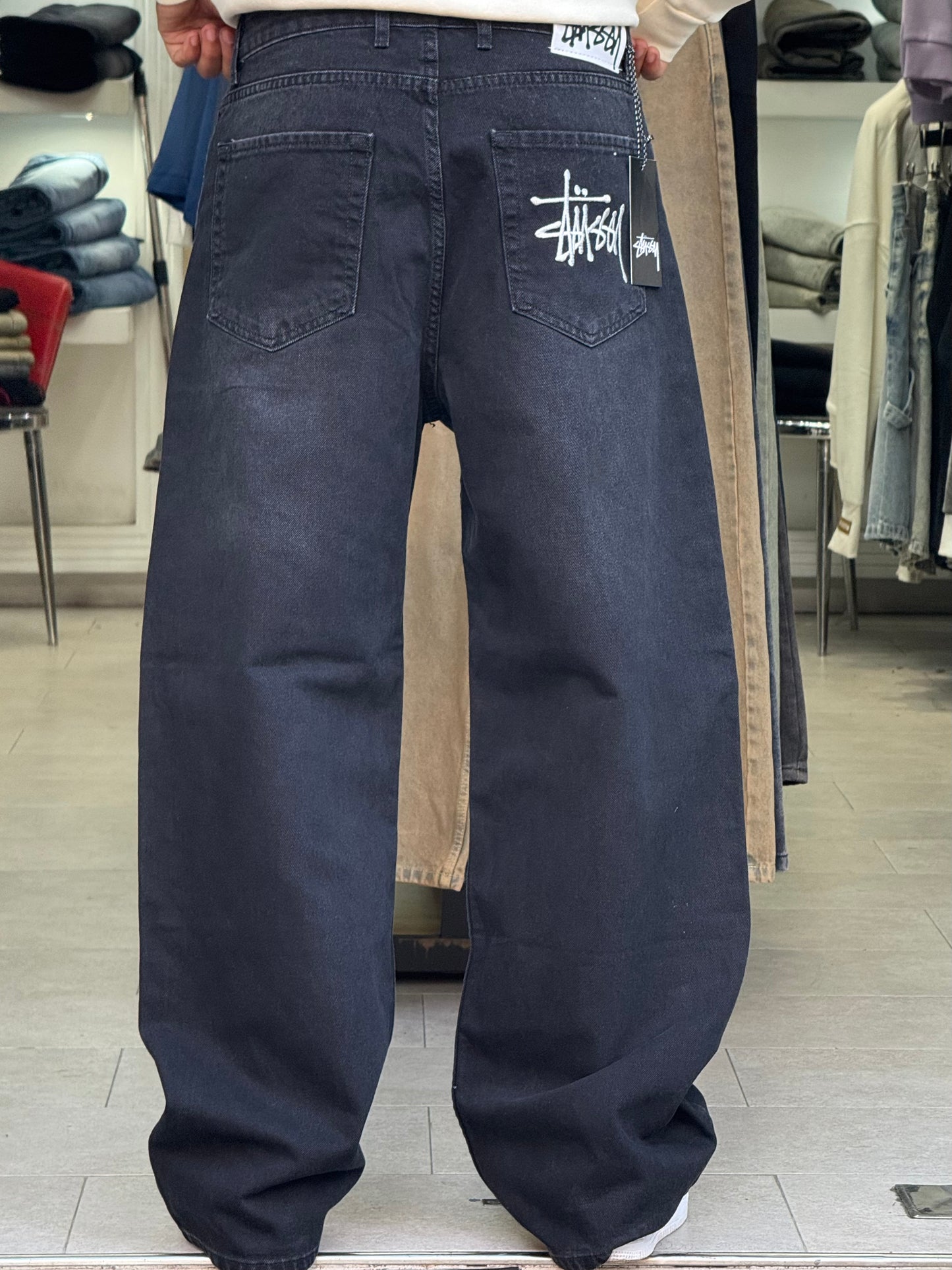 SUPPER BAGGY JEANS STUSSY (NOIR)