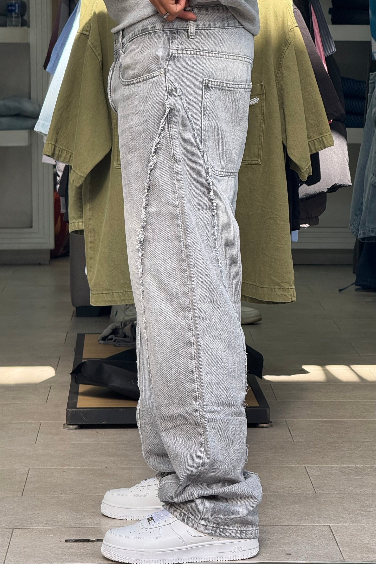 BAGGY JEANS STORM GRIS