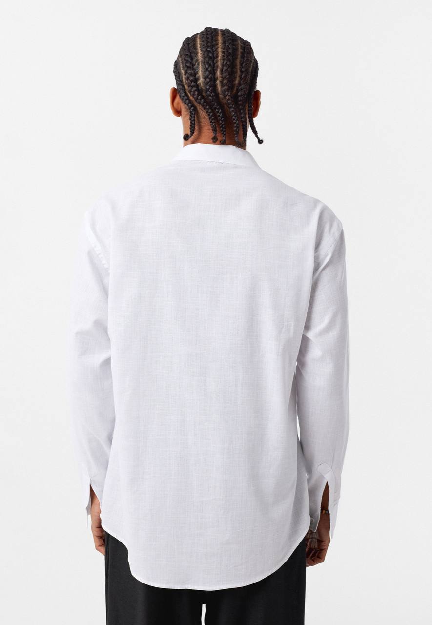 CHEMISE LIN VM ECRU V40-54