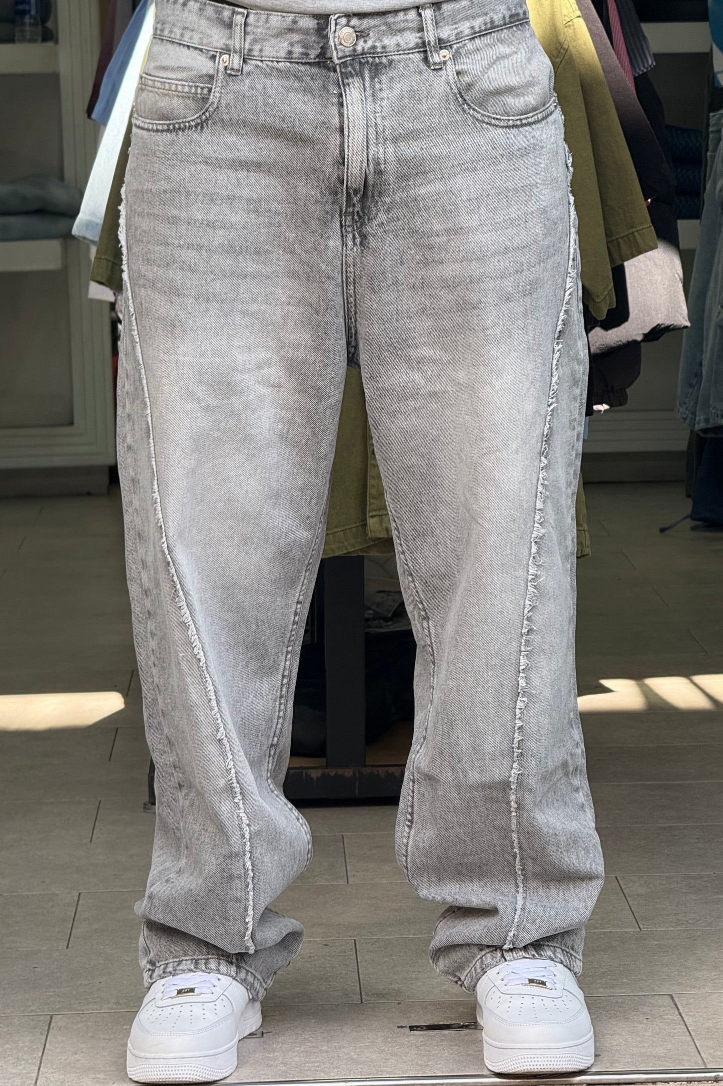 BAGGY JEANS STORM GRIS