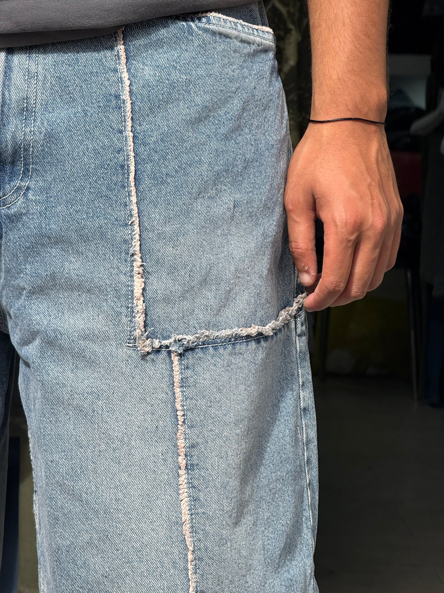 SKATER JORTS STORM BLEU