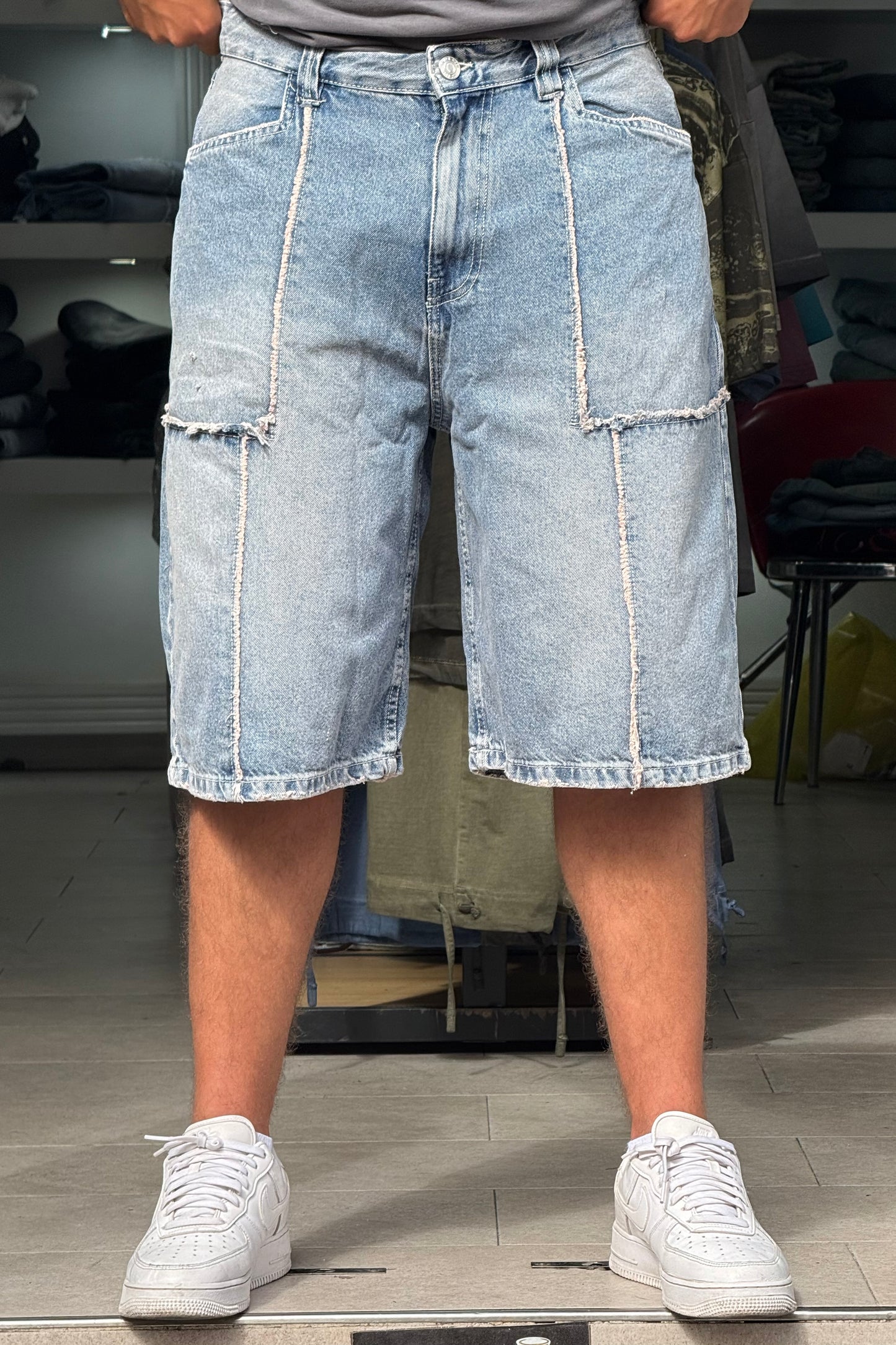 SKATER JORTS STORM BLEU