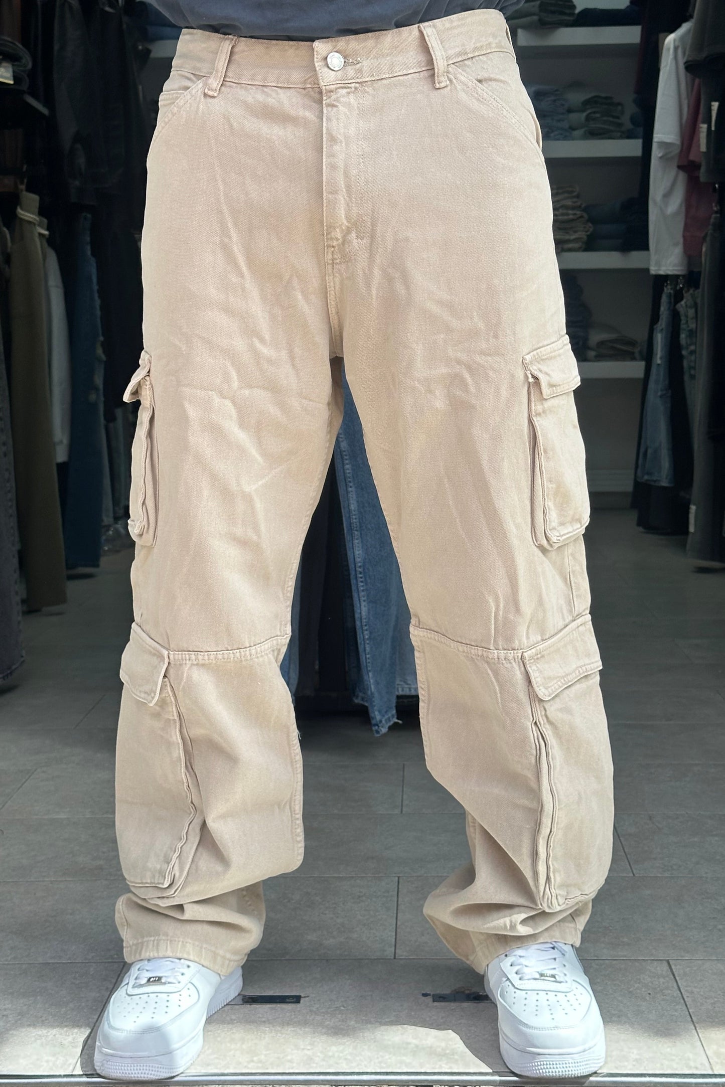 CARGO 8 POCHES BEIGE