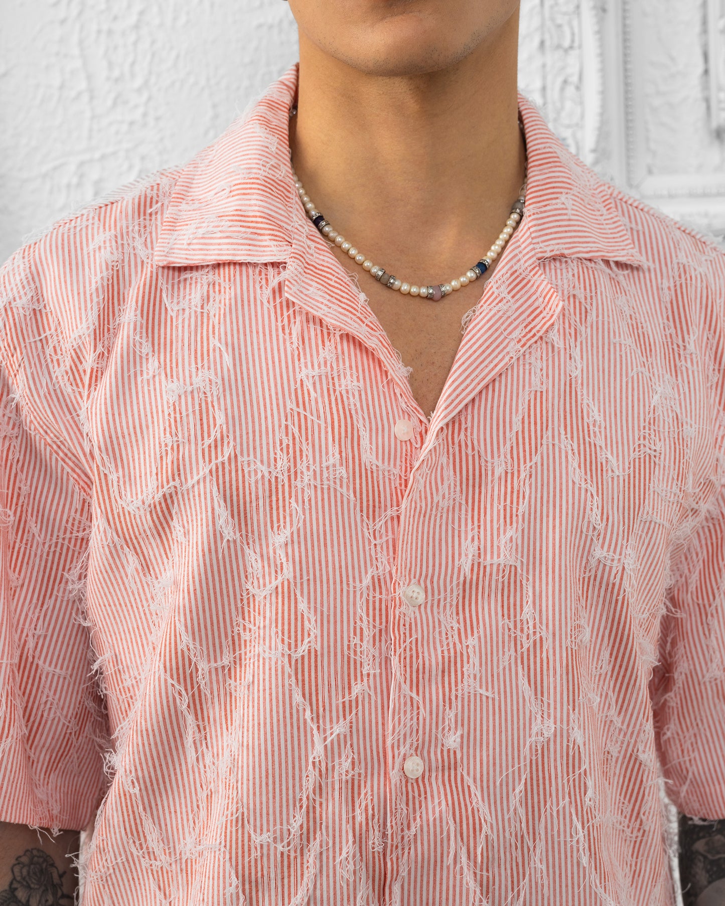 CHEMISE OFF THE SYSTEM ROUGE