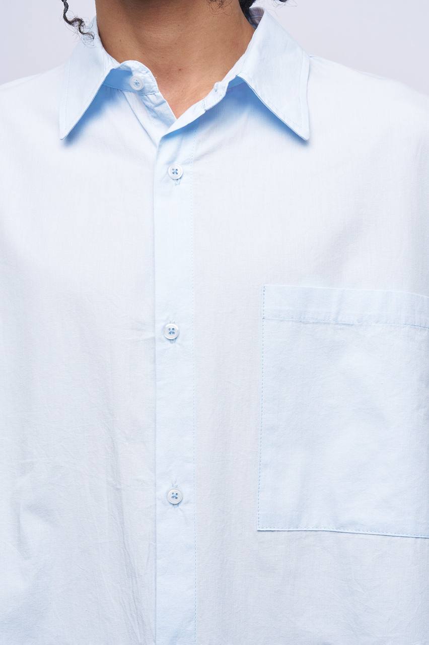 BOXY SHIRT ICE BLUE 10-211