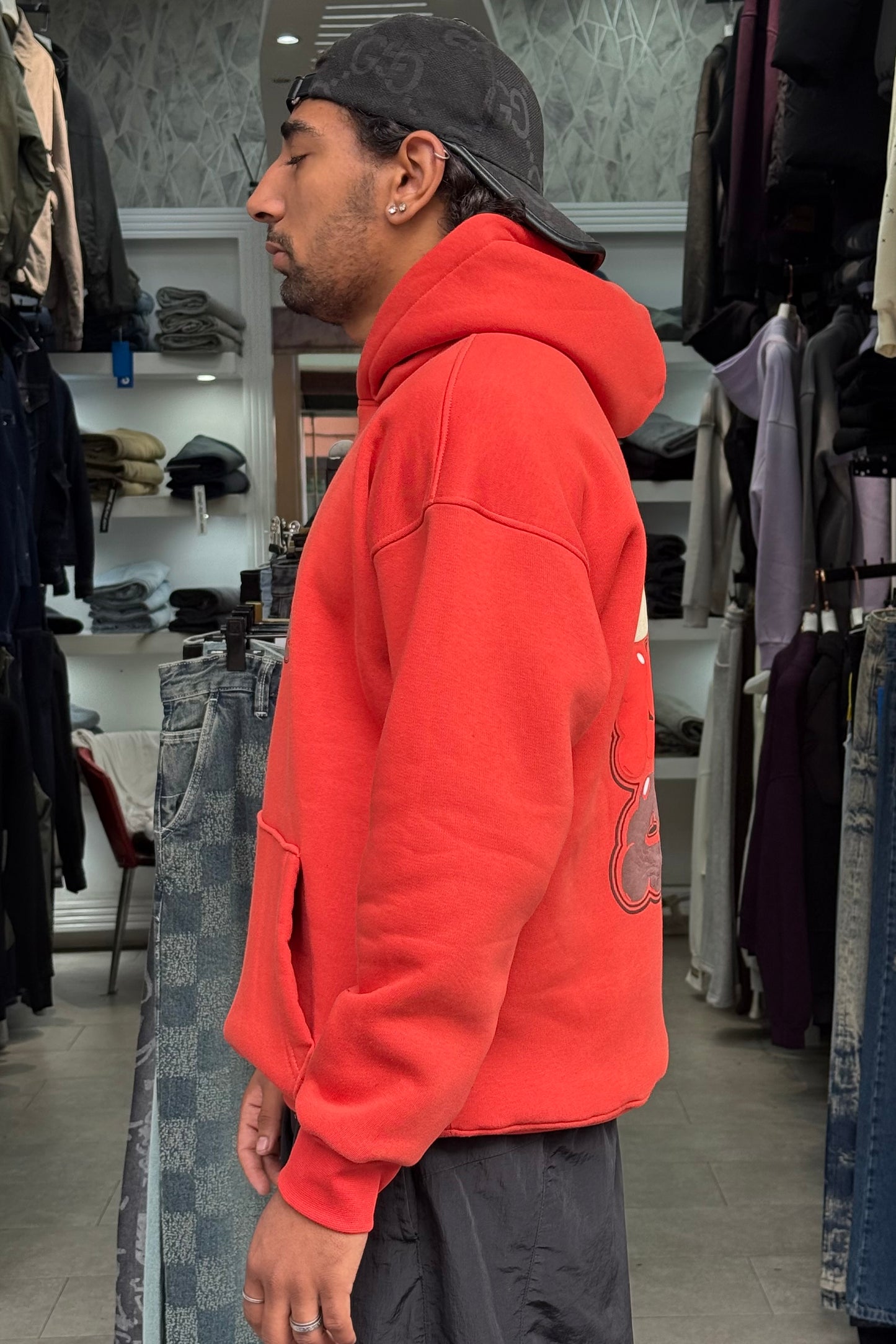 HOODIES LOVE IS IN THE AIR ORANGE