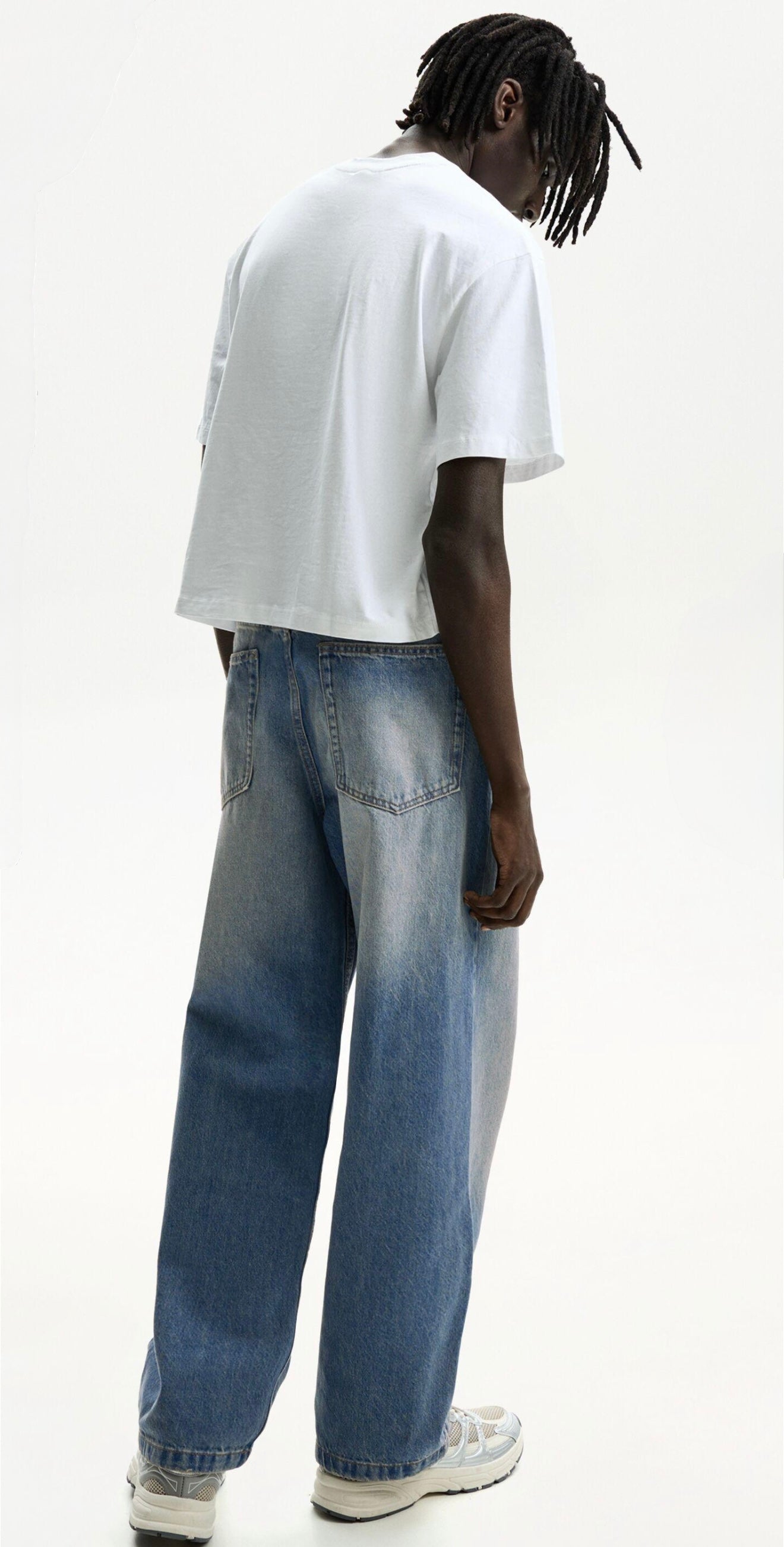 BAGGY JEANS BLEU DELAVE BERSHKA